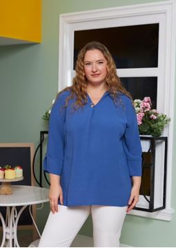 Picture of CURVY GIRL ELEGANT FINE QUALITY BLOUSE